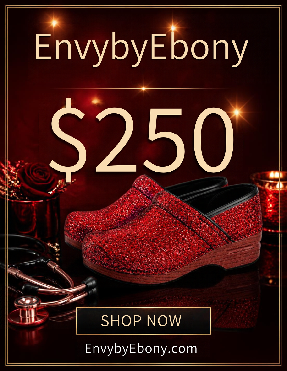 Envy Red Clogs