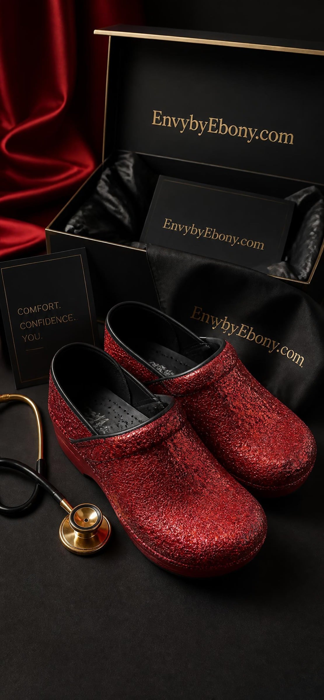 Envy Red Clogs